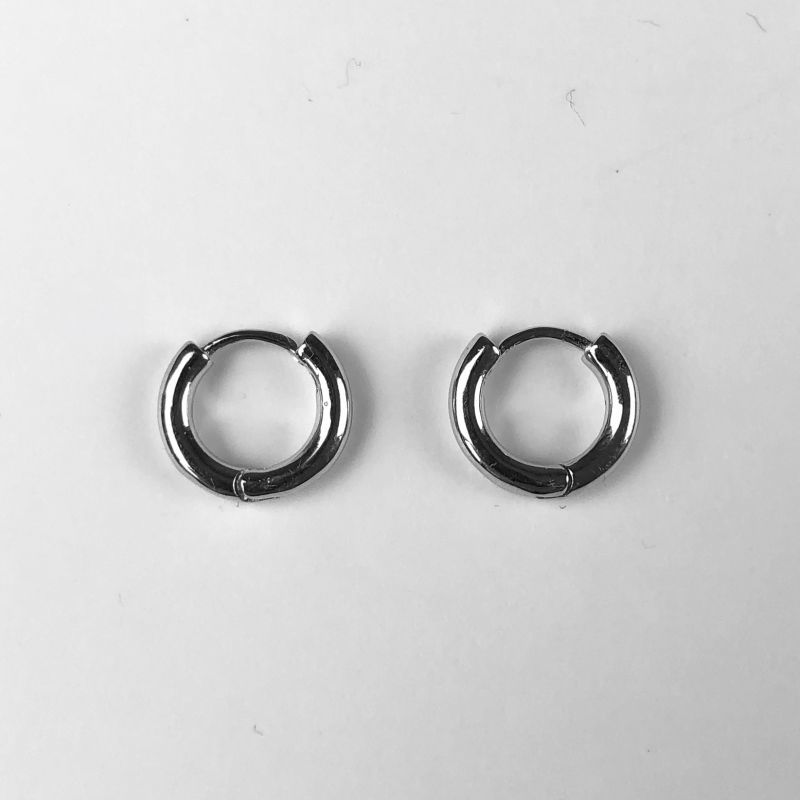 SILVER925 2mm幅 フープピアス 10mm径/シルバー - CONNY WEBSTORE